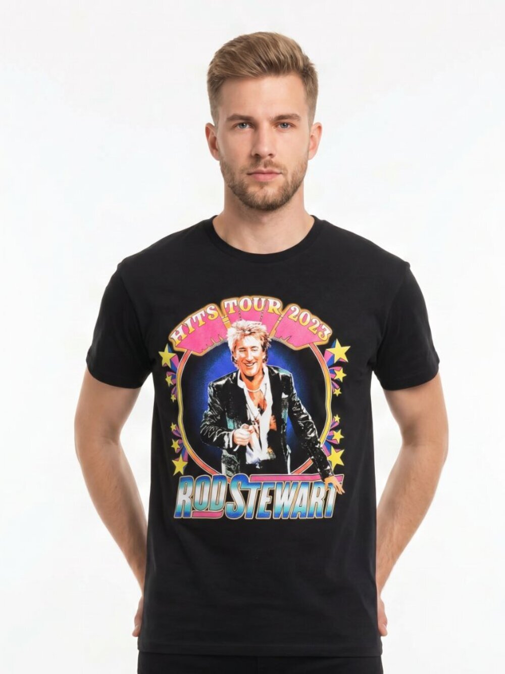 ROD STEWART MENS BAND TSHIRT